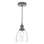 Arvin Pendant Antique Chrome & Glass<br>Antique Chrome