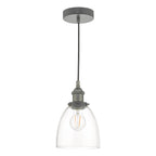 Arvin Pendant Antique Chrome & Glass<br>Antique Chrome