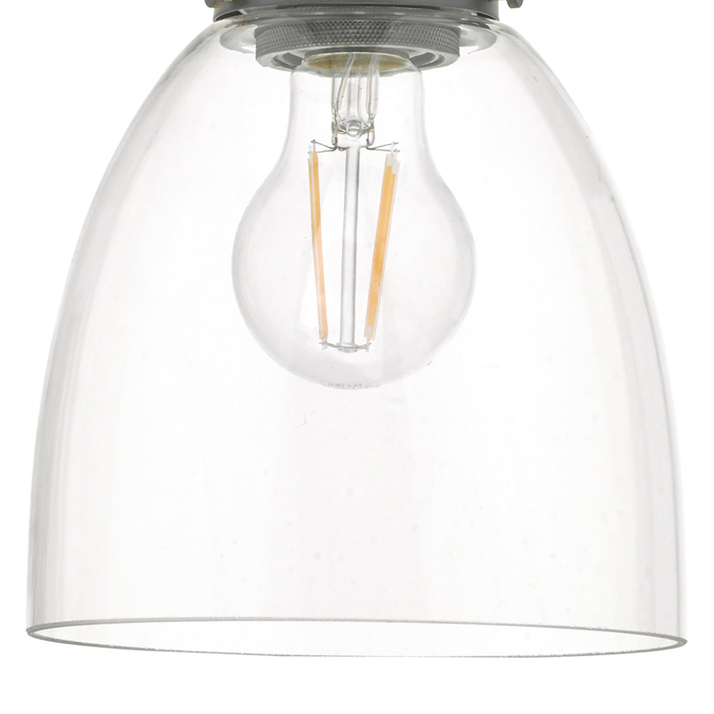 Arvin Pendant Antique Chrome & Glass<br>Antique Chrome