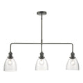 Arvin 3 Light Bar Pendant Antique Chrome & Glass<br>Antique Chrome