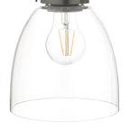Arvin Industrial Wall Light Antique Chrome with Clear Glass Shade <br>Antique Chrome