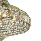Asmara 6 Light Pendant Antique Brass Crystal<br>Crystal