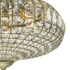 Asmara 6 Light Pendant Antique Brass Crystal<br>Crystal