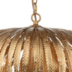 Atticus 5 Light Pendant Gold<br>Gold Leaf