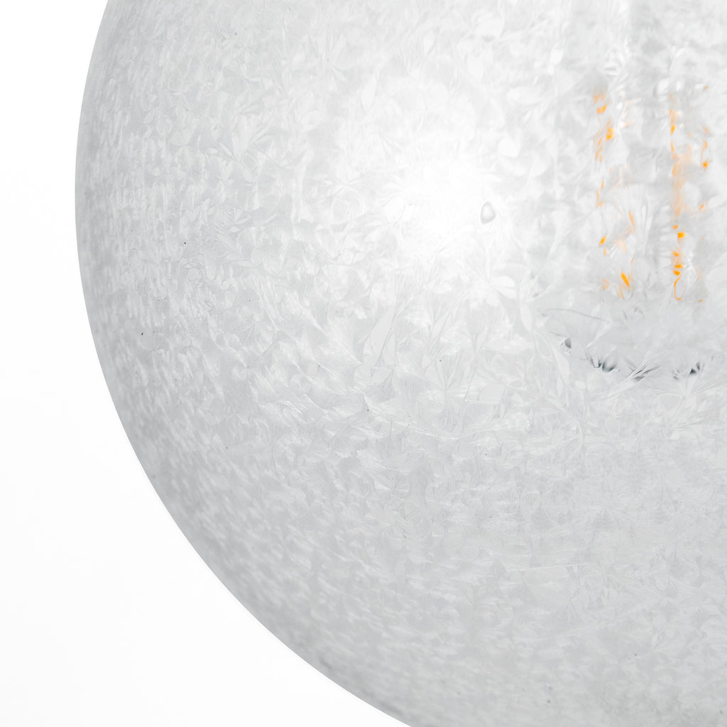 Avari 1 Light Pendant Satin Brass And Clear Frosted Glass<br>Frosted Glass