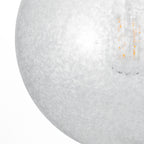Avari 1 Light Pendant Satin Brass And Clear Frosted Glass<br>Frosted Glass
