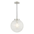 Avari Pendant Satin Nickel Frosted Glass<br>Satin Nickel