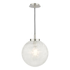 Avari Pendant Satin Nickel Frosted Glass<br>Satin Nickel