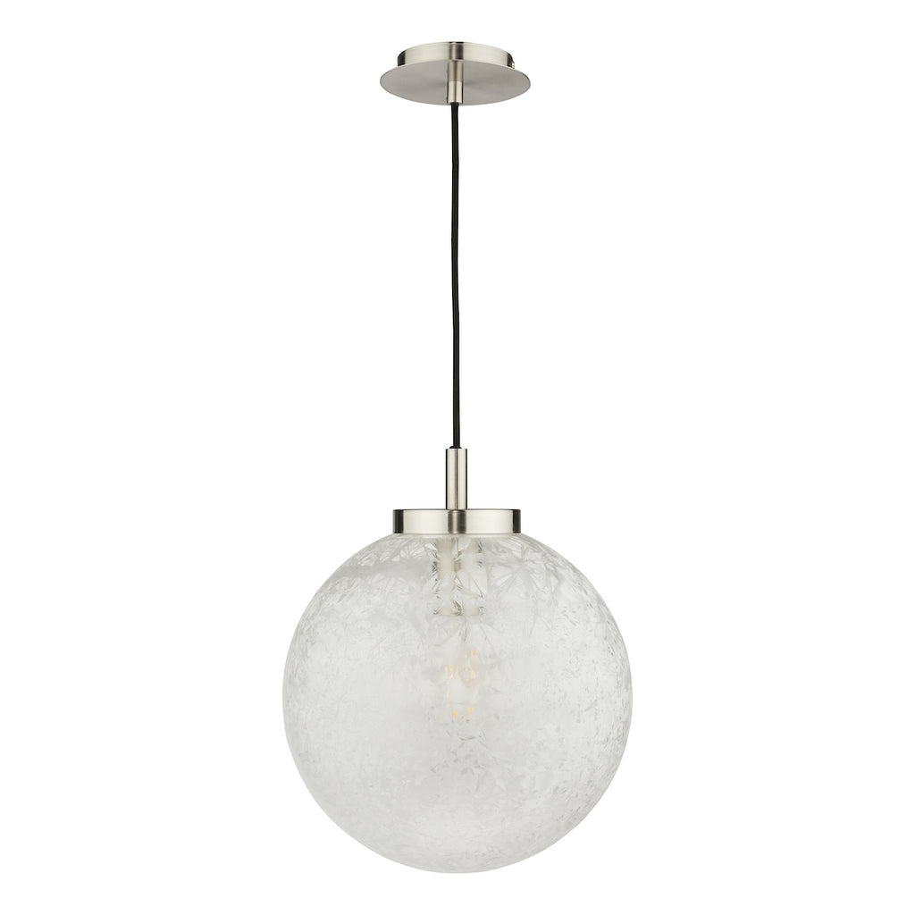 Avari Pendant Satin Nickel Frosted Glass<br>Satin Nickel