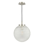 Avari Pendant Satin Nickel Frosted Glass<br>Satin Nickel