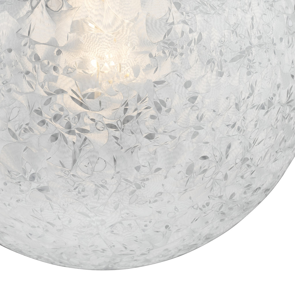 Avari Pendant Satin Nickel Frosted Glass<br>Satin Nickel