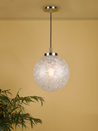 Avari Pendant Satin Nickel Frosted Glass<br>Satin Nickel