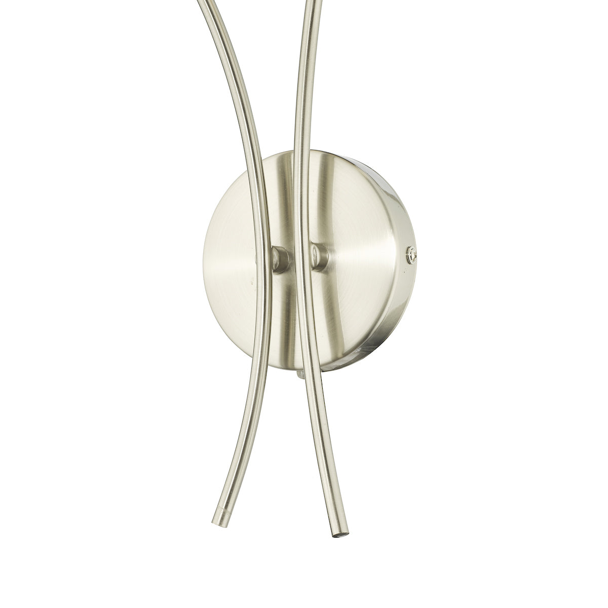 Avari 2 Light Wall Light Satin Nickel Frosted Glass<br>Satin Nickel