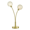Avari 2 Light Table Lamp Satin Brass Glass<br>Satin Brass