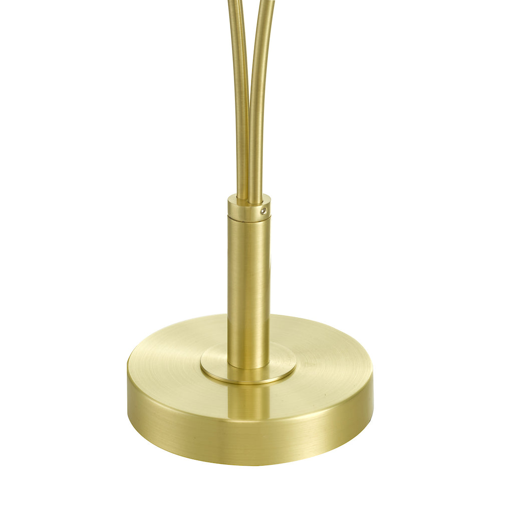 Avari 2 Light Table Lamp Satin Brass Glass<br>Satin Brass