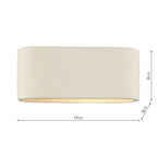 Axton Ceramic Wall Light Small<br>White Ceramic
