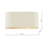 Axton Ceramic Wall Light Large<br>White Ceramic