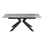 Azzaro Matte Grey Ceramic Extending Dining Table - 160-200cm