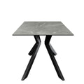 Azzaro Fixed Matte Grey Ceramic Dining Table - 160cm