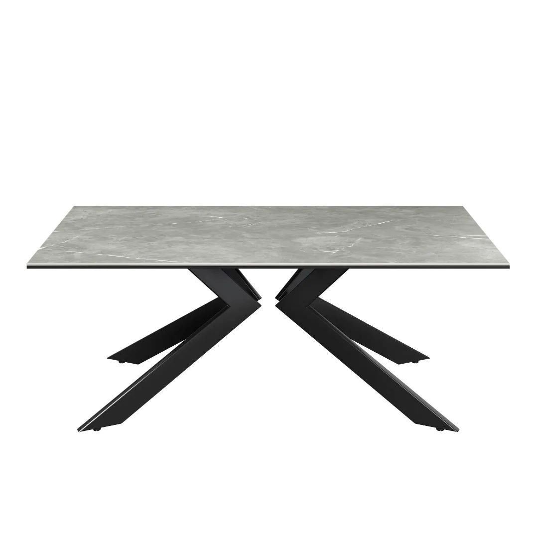 Azzaro Matte Grey Ceramic Coffee Table