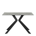 Azzaro Matte Grey Ceramic Console Table