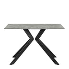 Azzaro Matte Grey Ceramic Console Table