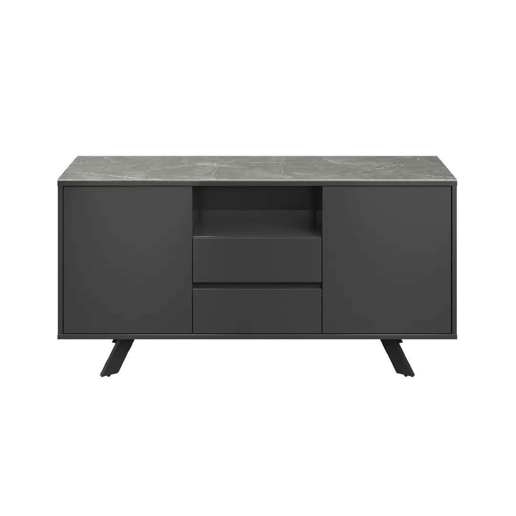 Azzaro Matte Grey Ceramic Sideboard