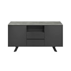 Azzaro Matte Grey Ceramic Sideboard