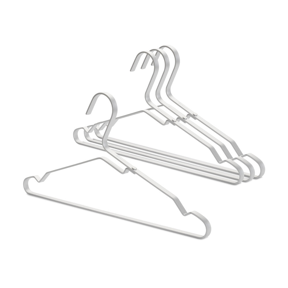 Brabantia Aluminium Clothes Hanger Set Of 4 Silver