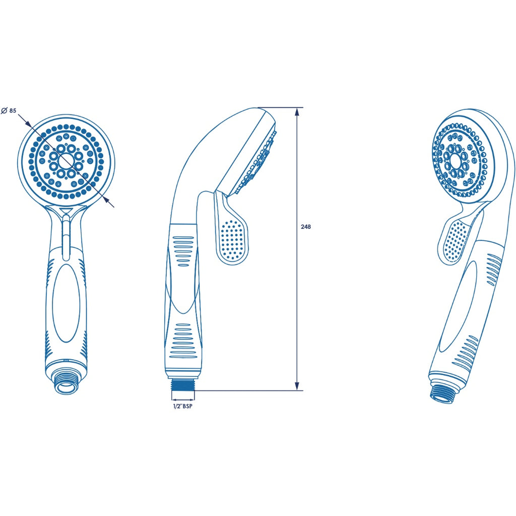 Croydex Inclusive Four Function Eco Shower Handset