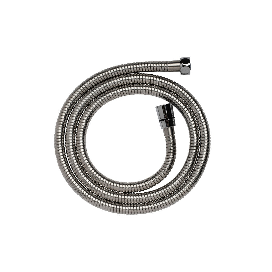 Croydex 1.5-2m Stretch Reinforced Shower Hose - Stainless Steel