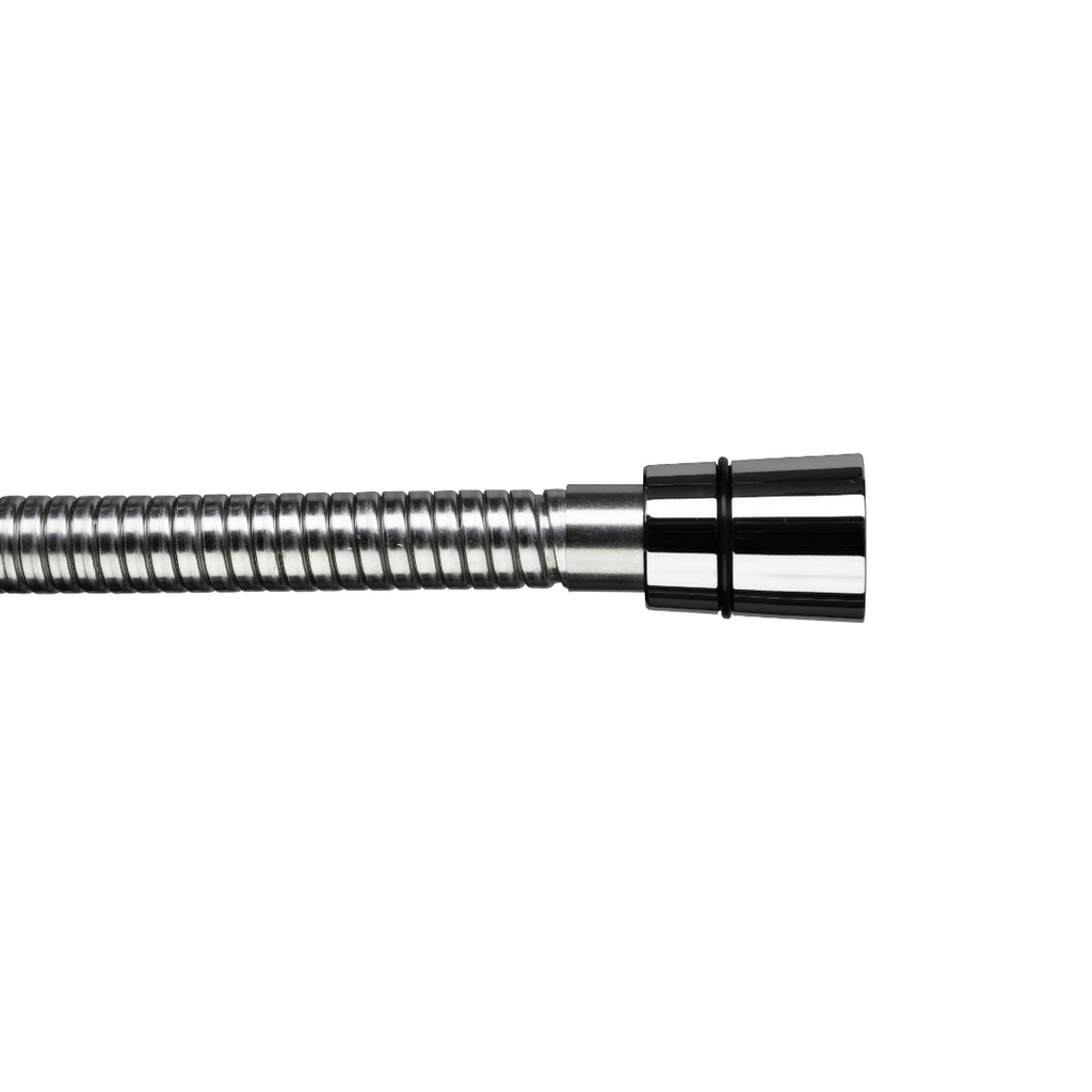 Croydex 1.5-2m Stretch Reinforced Shower Hose - Stainless Steel
