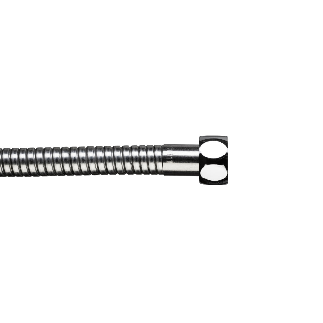 Croydex 1.5-2m Stretch Reinforced Shower Hose - Stainless Steel