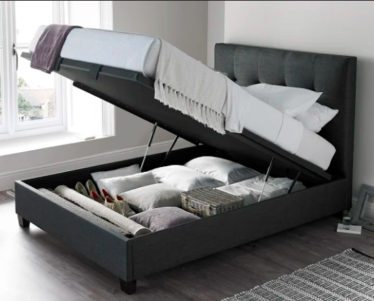 Waterford Ottoman in Slate Grey - Super King 6'0