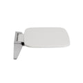 Croydex Wall Mounted Shower Seat - White & Chrome