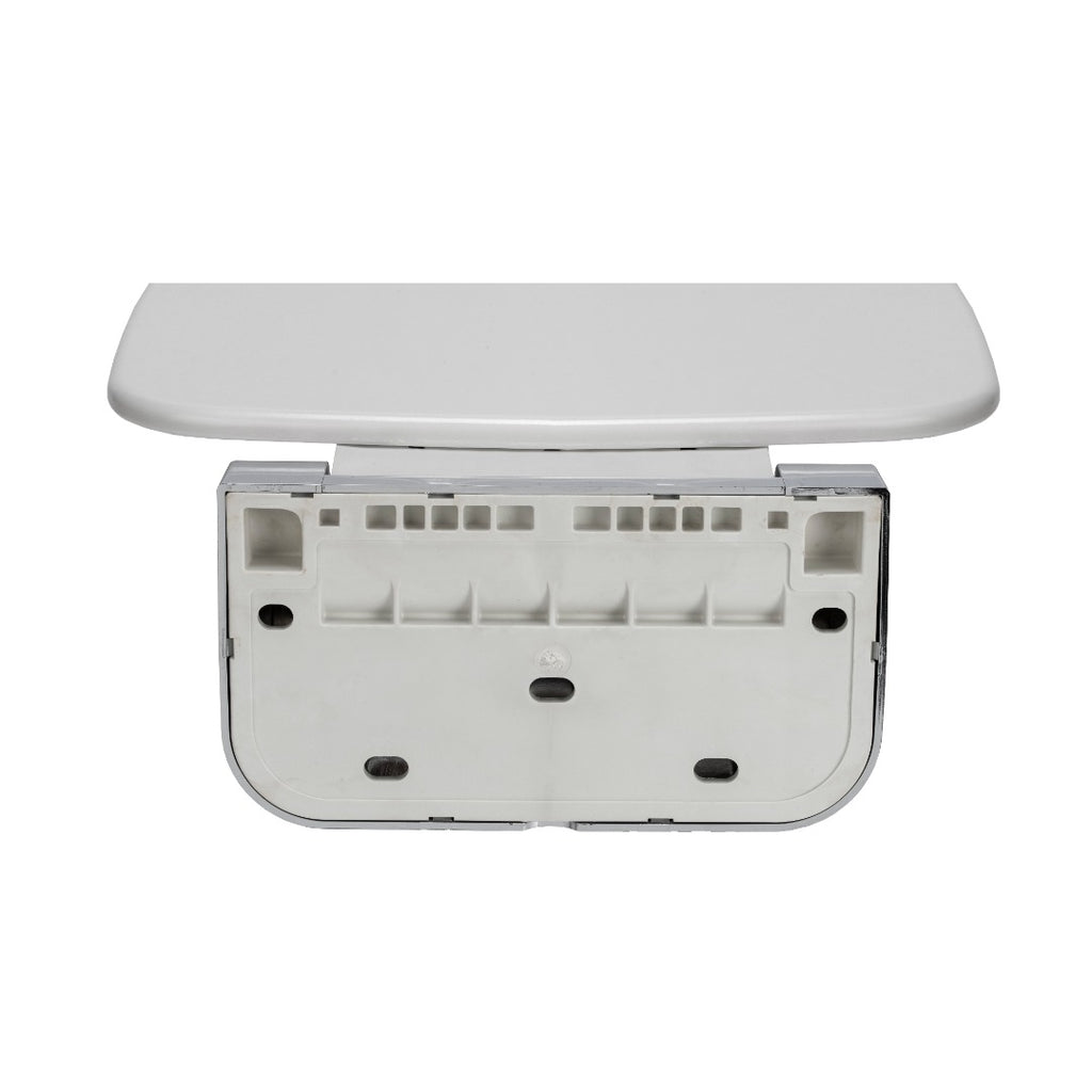 Croydex Wall Mounted Shower Seat - White & Chrome