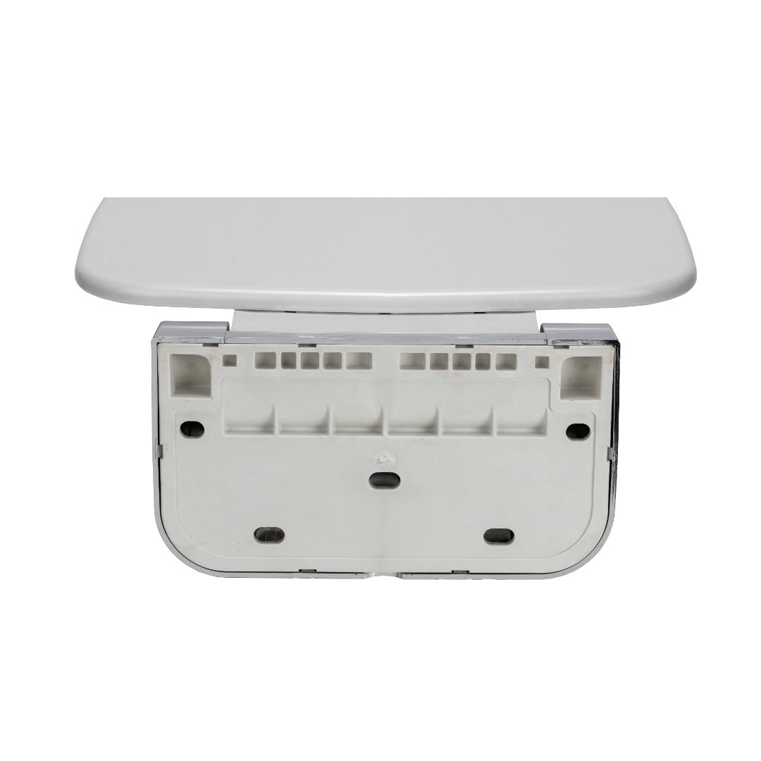 Croydex Wall Mounted Shower Seat - White & Chrome