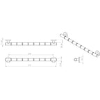 Croydex Grab & Grip Bars 68cm - Chrome
