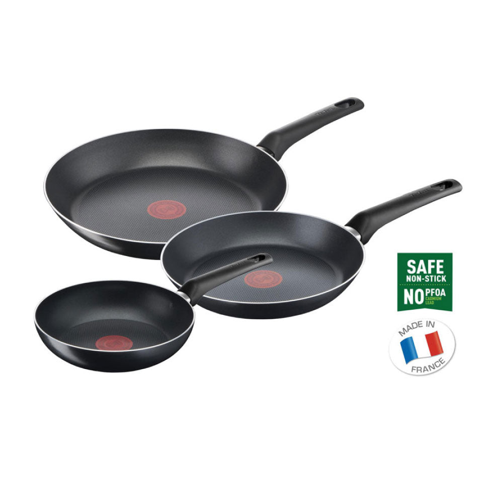 Tefal B5709132 Aluminium Non Stick 3 Piece Frying Pan Set