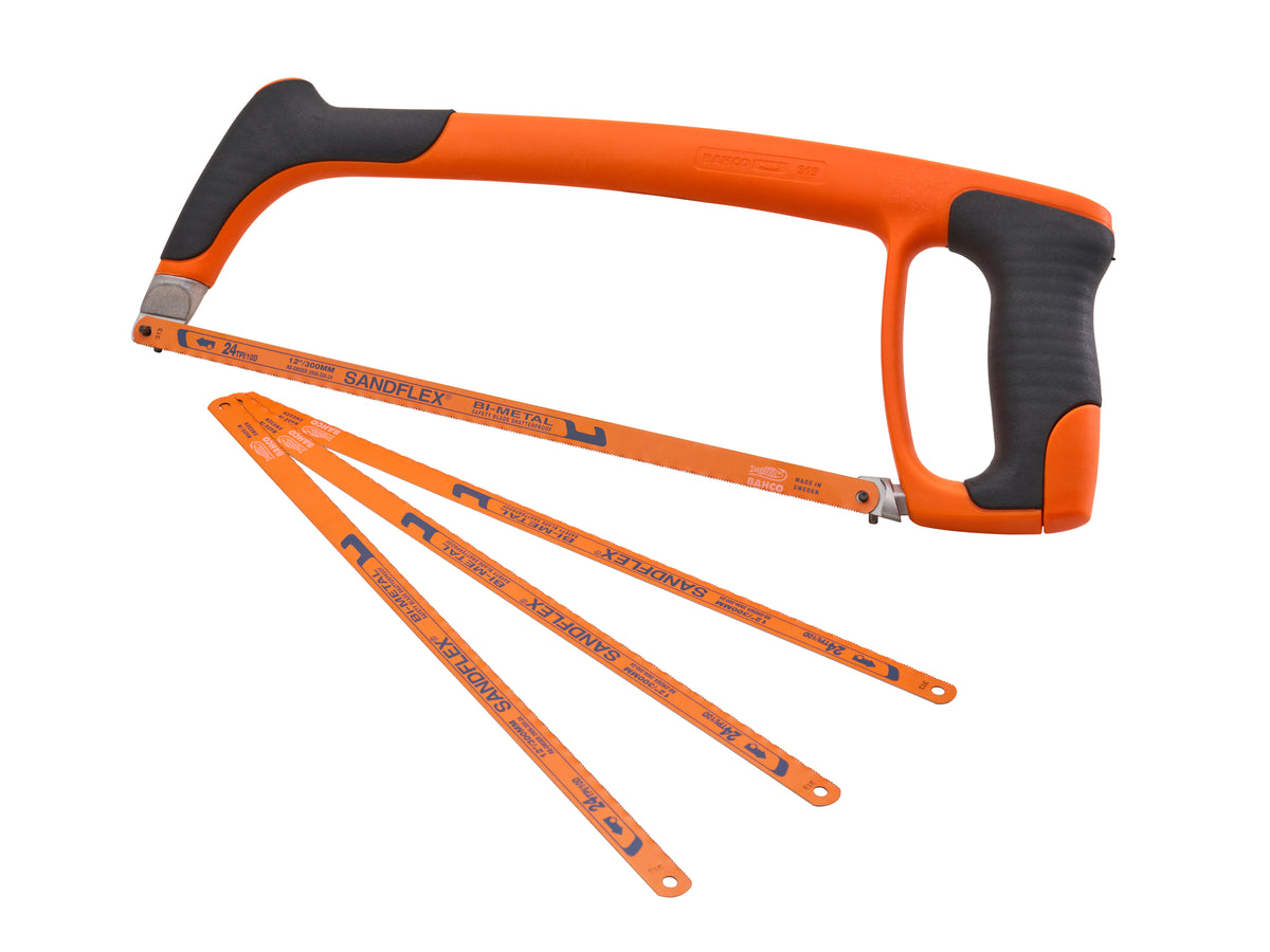 Bahco 300mm (12in) Hacksaw With 3 Free Blades