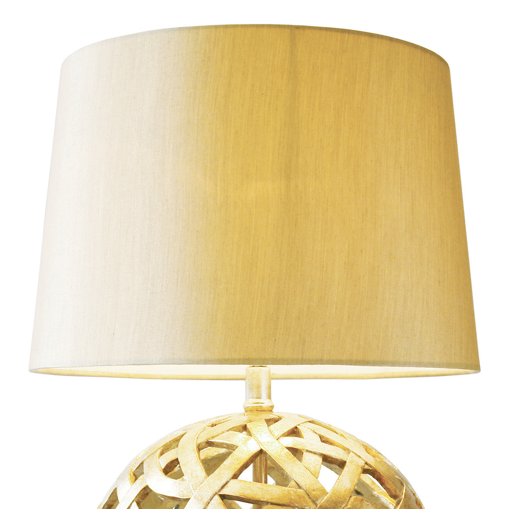 Balthazar Table Lamp Antique Gold With Shade Antique Gold