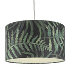 Bamboo Green Leaf Print Velvet Easy Fit Shade Large<br>Green