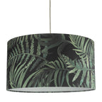Bamboo Green Leaf Print Velvet Easy Fit Shade Large<br>Green