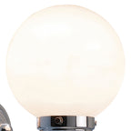 Barclay Bathroom Wall Light Polished Chrome Opal Glass IP44<br>Polished Chrome
