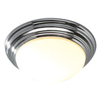 Barclay Small Bathroom Flush Polished Chrome Opal Glass IP44<br>Polished Chrome