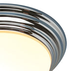 Barclay Small Bathroom Flush Polished Chrome Opal Glass IP44<br>Polished Chrome