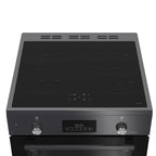 Blomberg HIRN651N 60cm Double Oven Electric Cooker with Induction Hob - Anthracite