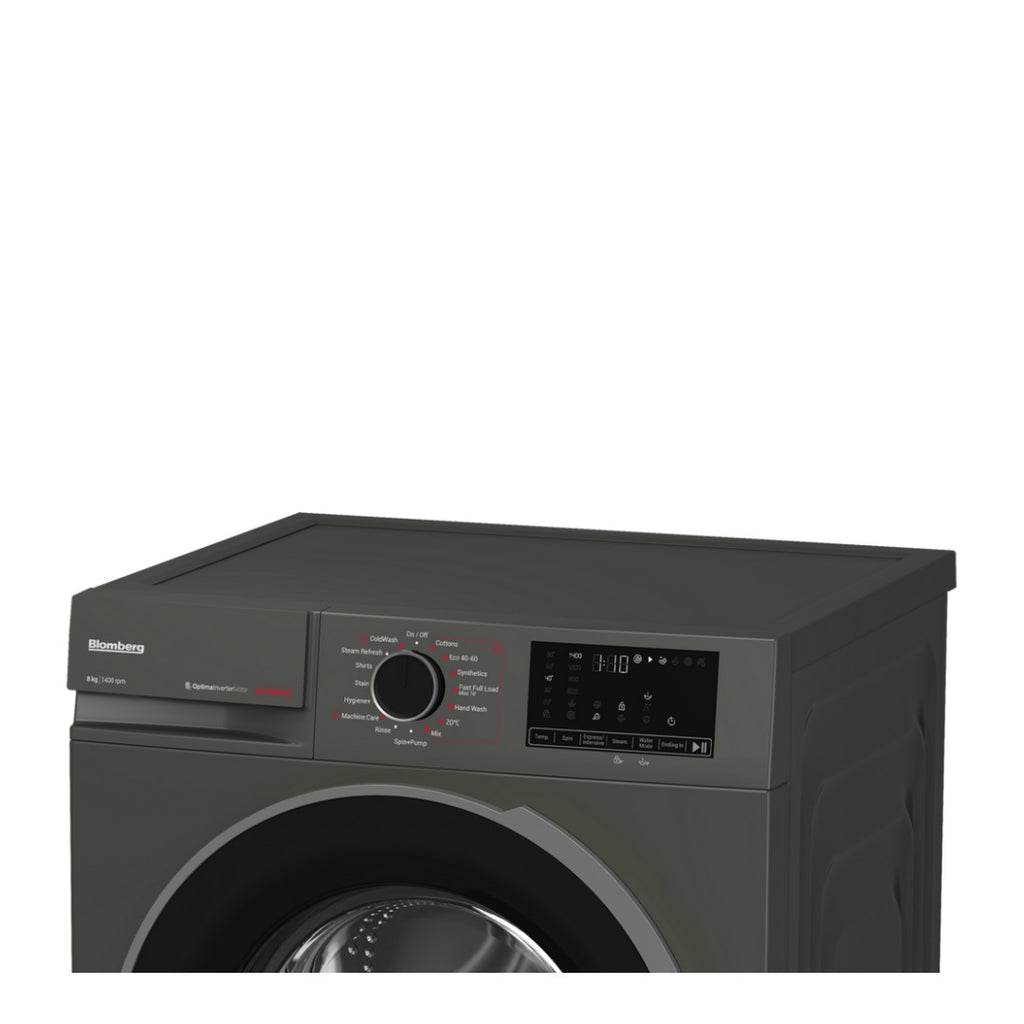 Blomberg LWA18461G 8kg 1400 Spin Washing Machine - Graphite