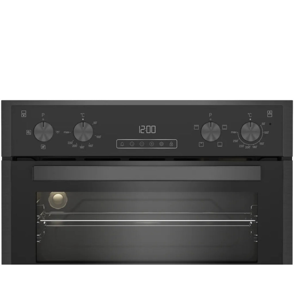 Blomberg RODN9202DX 59.4cm Built In Electric Double Oven - Dark Steel