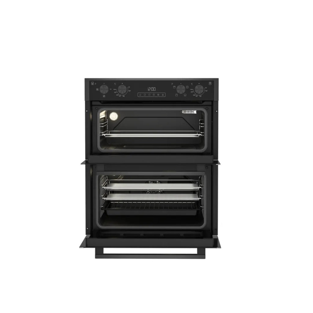 Blomberg ROTN9202DX 59.4cm Built-Under Electric Double Oven - Dark Steel